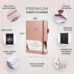 Clever Fox Planner Premium Edition – Undated Luxurious Weekly & Monthly Planner - Image 2