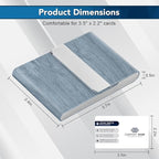 Business Card Holder with Ultra Slim Design, Business Card Case with Premium PU - Image 6