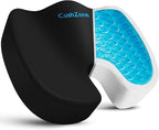 Office Chair Seat Cushion, Cooling Gel Enhanced Memory Foam Cushion by CushZone