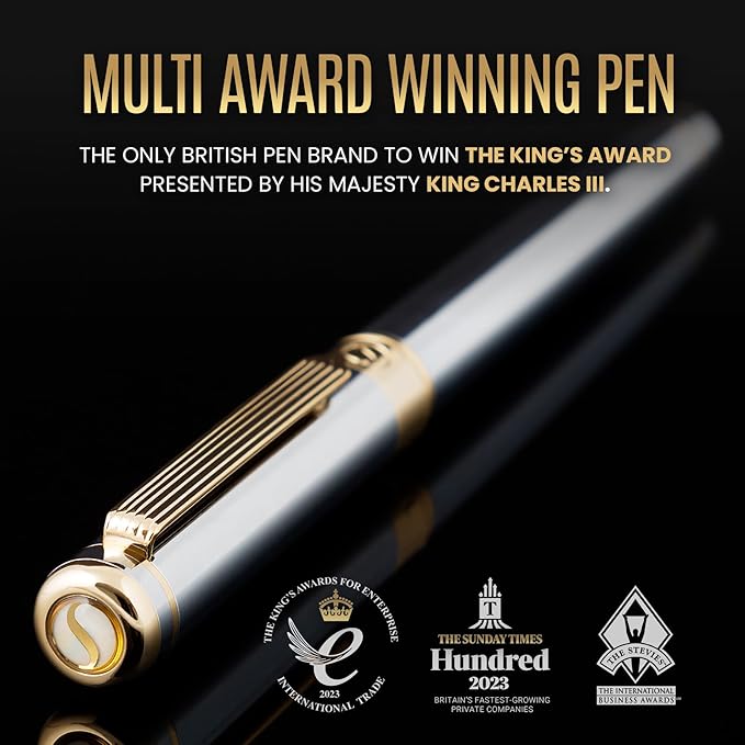 Scriveiner Silver Chrome Fountain Pen - Image 2
