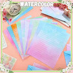 TaoBary 160 Pcs Stationery Paper Set 50 Double Sided Stationery Papers - Image 2
