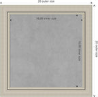 Amanti Art Silver Framed Magnetic Board 20x20 Small Vision Board - Image 4