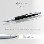 Cross ATX Refillable Rollerball Pen Presented in a Luxury Gift Box - Image 2