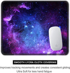 Auhoahsil Mouse Pad, 12 x 10 in Galaxy Theme Computer Mouse Pad - Image 4