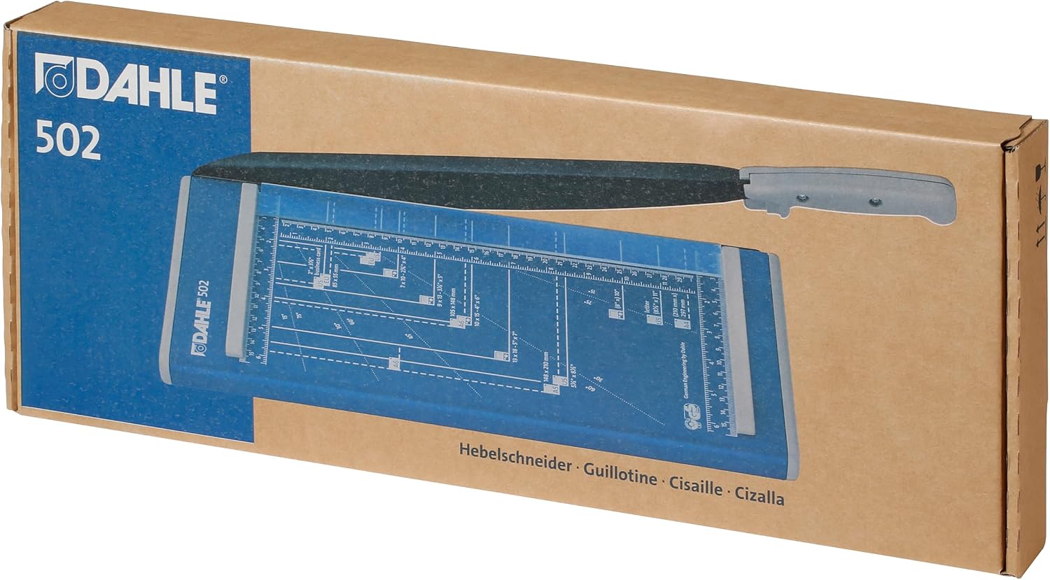 Dahle 502 Craft Creative A4 Self-Sharpening Stack Paper Guillotine Trimmer, Blue