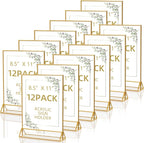 PPH-Sisy Acrylic Sign Holder 8.5X11 Double Sided Table Flyer Holder, Plastic by PPH-SisyPurchaseNow