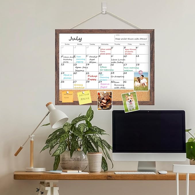 Calendar Whiteboard for Wall, 18x24 Inches White Board Calendar Dry Erase - Image 6