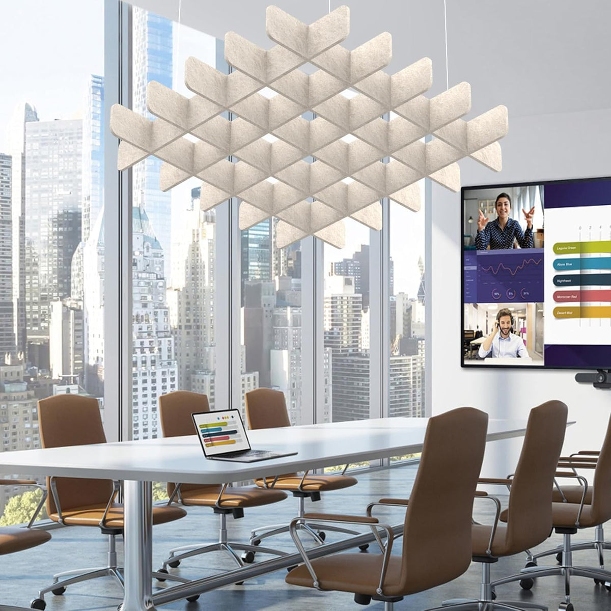 acoustic ceiling panels sound absorbing panels, square light, main product view