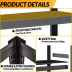 metal garage storage shelves heavy duty shelving unit showing dimensions