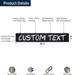 Custom Sign, Custom Street Sign, 11 Font Colors, 13 Font Styles, 4 Hole Options - Image 6