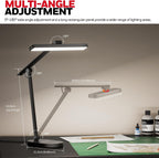 honeywell hwt-h4 led desk lamp, eye-caring, dimmable, auto, side view