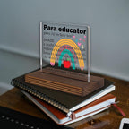 Paraeducator Gifts, Thank You Rainbow Desk Sign - Image 2
