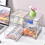 Stebopum 8 Pack Stackable Makeup Organizer, 4.4'' Tall Acrylic Bathroom Makeup - Image 6