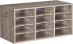 HOOBRO Countertop Mail Sorter Organizer, Wooden Literature Organizer, Student by HOOBRO