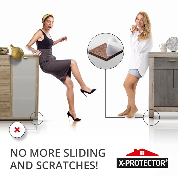 X-PROTECTOR Non Slip Furniture Pads – 12 Premium Furniture Grippers 3"! Best - Image 6