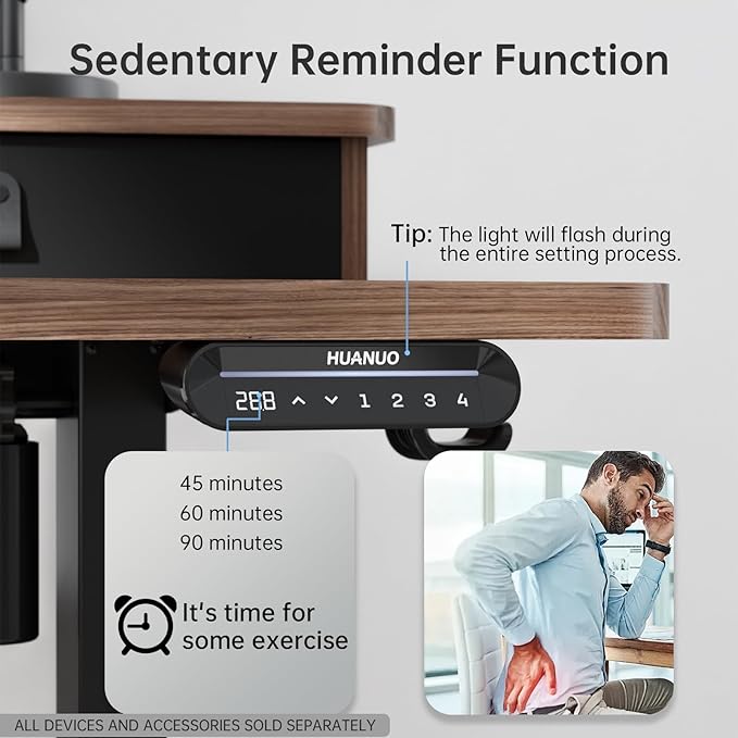 HUANUO 55" x 26" Electric Standing Desk - Image 7