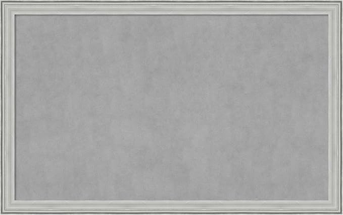 Amanti Art Silver Framed Magnetic Board 27x43 Large Vision Board by AmantiArt