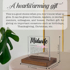 Midwife Appreciation Gift Desk Sign - Image 4