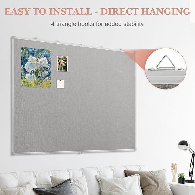 AMUSIGHT Double-Sided Large Cork Board - Image 5