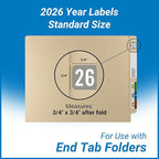 2026 Year Labels, Doctor Stuff 2026 Chart Stickers, S & W/Acme Style, USA Made - Image 3