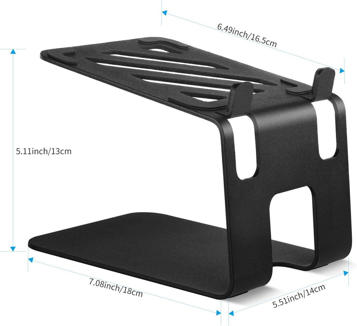 VAYDEER Desktop Speaker Stands with Vibration Absorption Pads, Metal Speaker ...