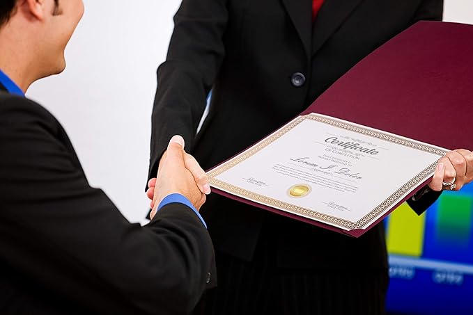 Certificate Holders, Certificate Folders, 9 x 11.5 Inches - Image 3