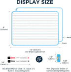 LOUKIN Small Dry Erase Lapboard, 9 x 12 Inch Double Sided, Seamless Frame Design - Image 2