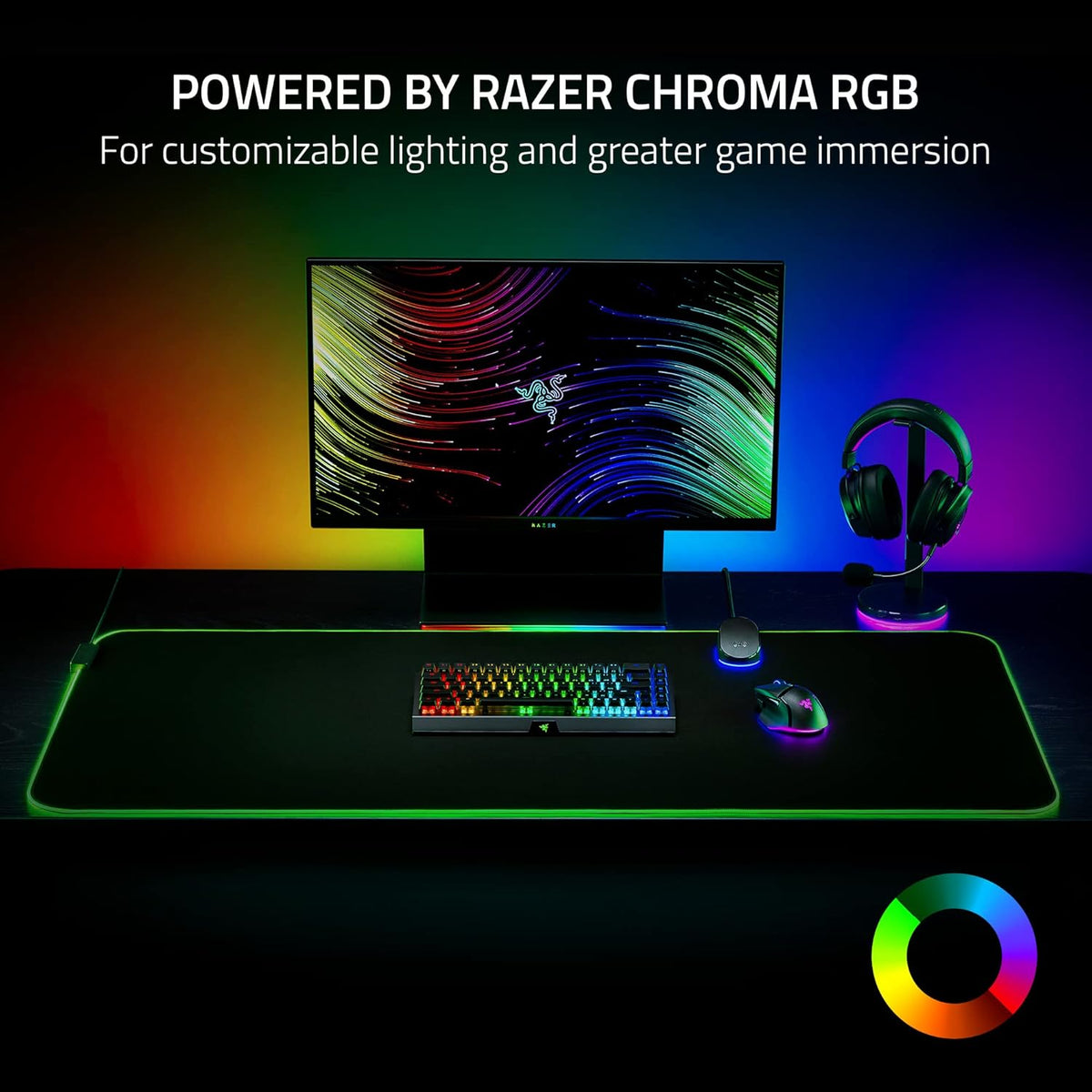 Razer Goliathus Chroma 3XL Gaming Mouse Pad, Black