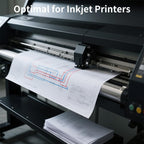 FungLam Plotter Paper 36 x 150-4 Rolls Wide Format Paper 36 In x 150 Ft, 20lb CAD Bond Rolls on 2" Core for CAD Printing on Wide Format Ink Jet Printers