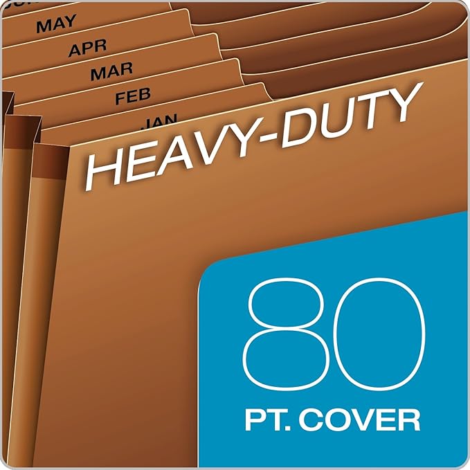 Globe-Weis PFXR217MHD /Pendaflex Heavy-Duty Expanding File, Open Top, 12 Pockets - Image 3