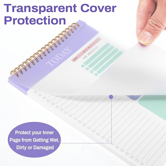 to Do List Notepad with 60 Tear Off Sheets, 6.7 x 9.8" to Do List Notebook - Image 3