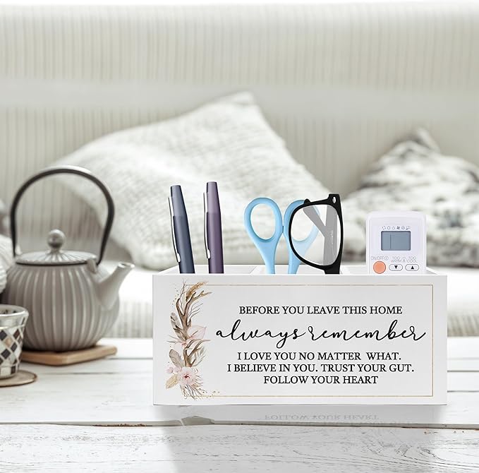 Exqcom Before You Leave This Home Pen Pencil Holder, Inspirational Gifts - Image 2