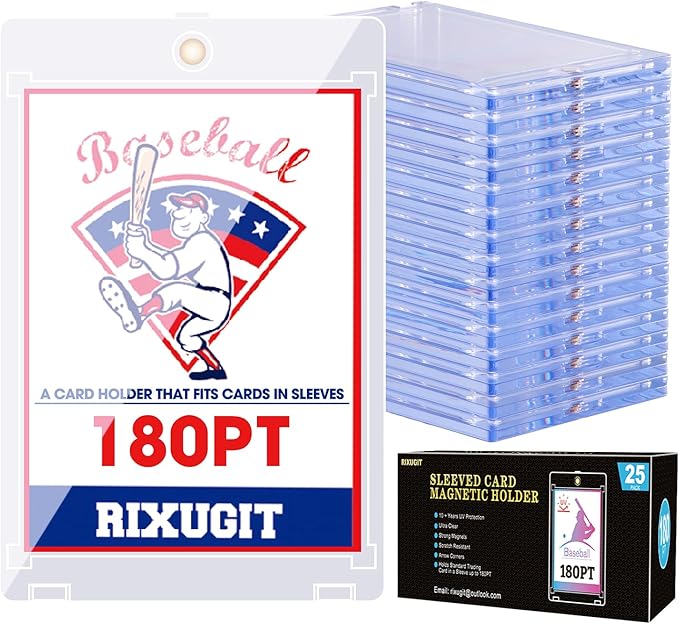 25-Pack 180pt Sleeved Card Magnetic-Holders by Unknown