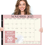 Forvencer 22" x 17" Large Desk Calendar 2026, 20 Months Calendar Runs from by Forvencer