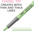 BIC Brite Liner Grip Pocket MINI Highlighter, Pastel Ink Colors, Chisel Tip - Image 4