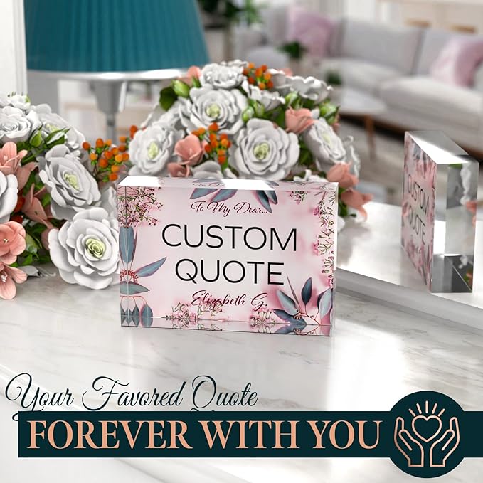 Custom Acrylic Sign Personalized, Custom Desk Name Plate, 18 Styles, - Image 6