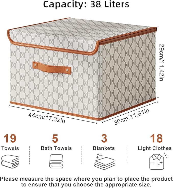 Tuza 2 Pack Fabric Storage Bins - Image 2