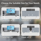 ERGO COLLECT Desk Privacy Panel, 2-in-1 Adjustable Acoustic Desktop Partition - Image 4
