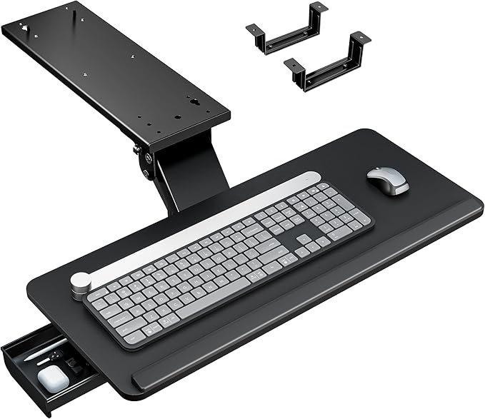 PEGZONE Keyboard Tray Under Desk by Pegzone