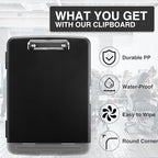 Sooez Clipboards with Storage, High Capacity Clip Boards 8.5x11 with Storage - Image 3