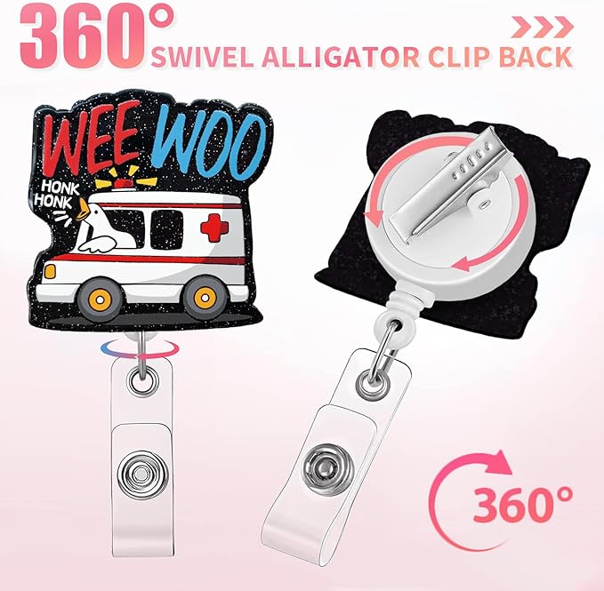 Aoryalps Wee WOO Retractable Badge Reel Holder Retractable - Image 4