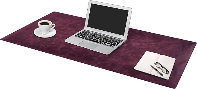 Node Leather Calfskin Leather Desk Pad – Executive Office Desk Mat - Image 7