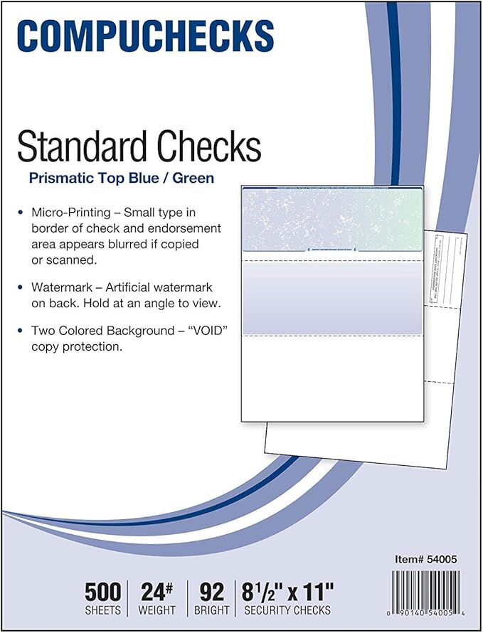 Compuchecks Check on Top Blank Check Paper by Compuchecks