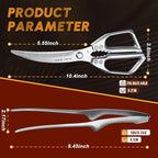 HUUSK Kitchen Scissors and Cooking Tong Set - Image 4