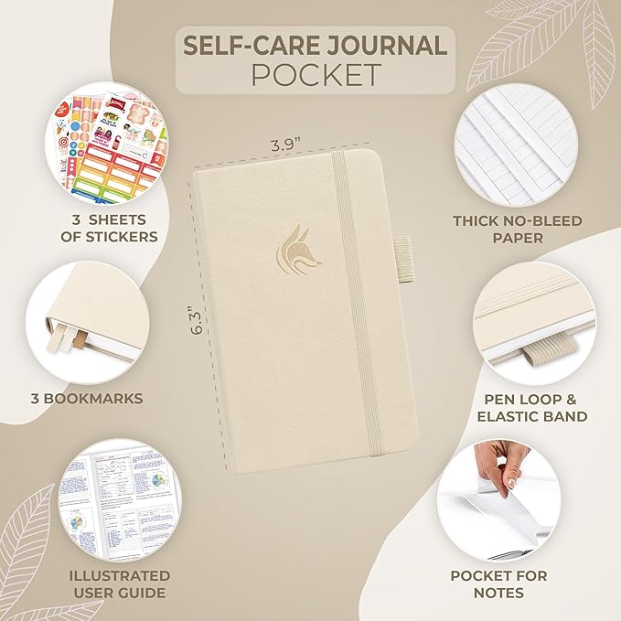 Clever Fox Self-Care Journal Pocket – Daily Reflection Notebook – Mental Health - Image 5