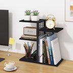 ELITEROO Desktop Bookshelf, 4 Tier Wood Desk Organizer Shelf, Tabletop Storage - Image 5