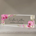 Personalized Name Plate for Desk, Custom Desk Name Plate, Acrylic Name Plate by EOBIBIFUN