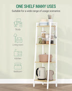Hzuaneri Ladder Shelf, Bookshelf Bookcase, Freestanding Corner Storage Shelve - Image 4