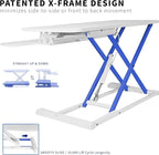 VIVO 32 inch Desk Converter, K Series, Height Adjustable Sit to Stand Riser - Image 5