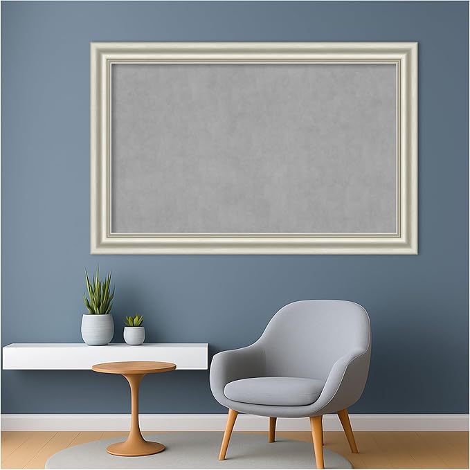 Amanti Art Silver Framed Magnetic Board 30x46 Large Vision Board - Image 5
